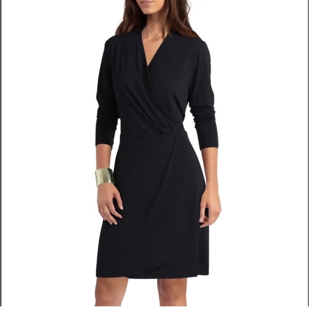 NWT H by Halston Faux Wrap Dress - XS